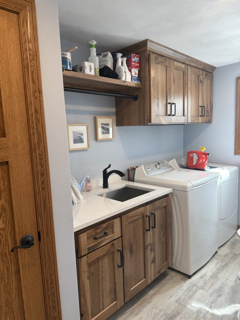 Laundry Room 8 VKB laundry room baby blue walls
