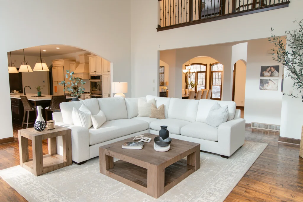 Living Rooms 1 Modern living room with cozy furniture.